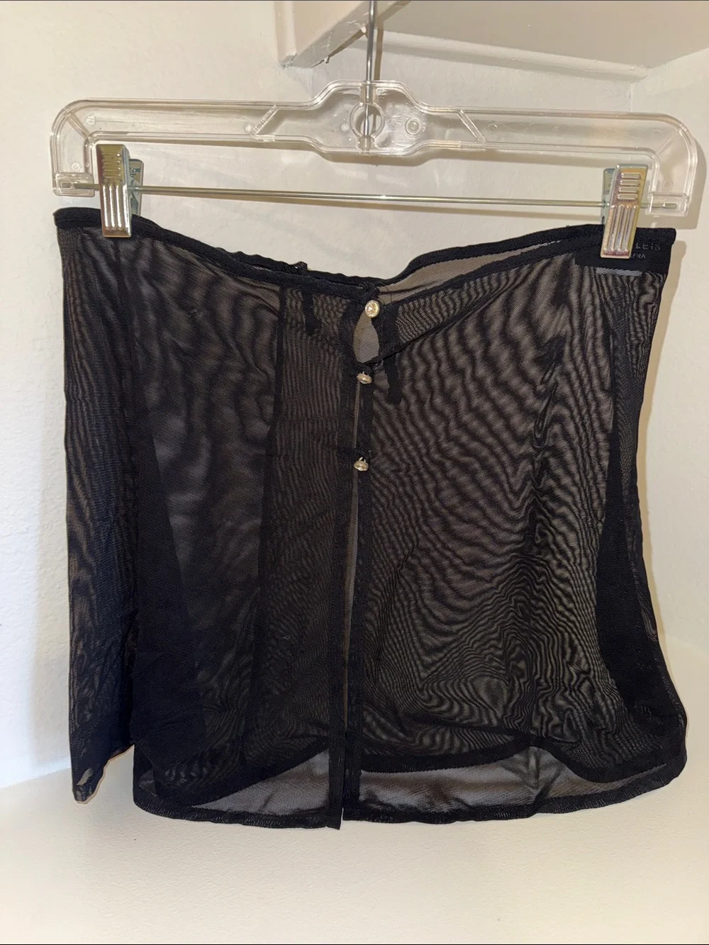 Sheer Black Swimsuit Cover-Up Skirt
